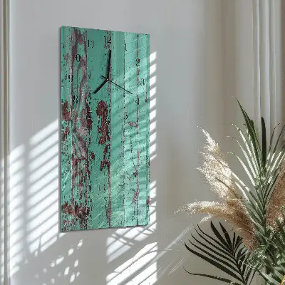 Vertikale Uhr Holzwand