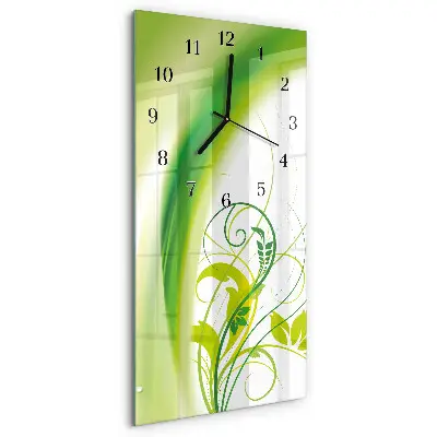 Moderne wanduhr vertikal Pflanzenmodell