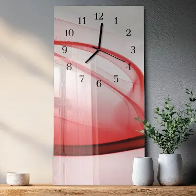 Moderne wanduhr vertikal Abstrakte Linien