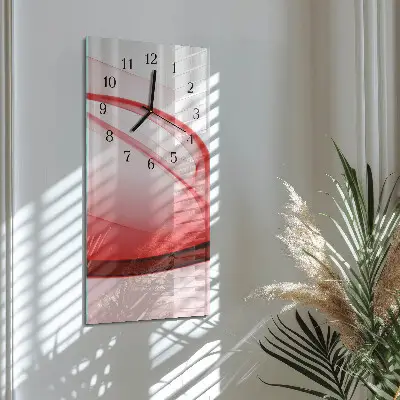 Moderne wanduhr vertikal Abstrakte Linien