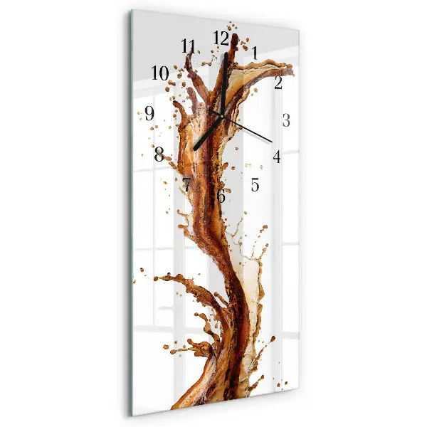 Moderne wanduhr vertikal Wasser