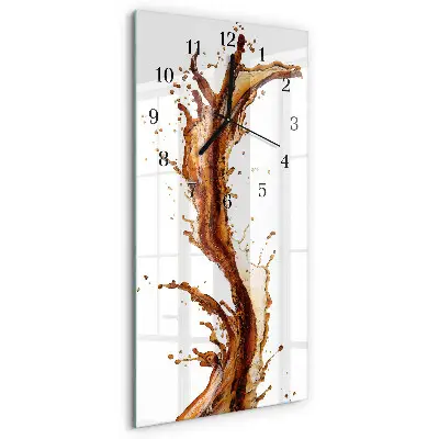 Moderne wanduhr vertikal Wasser