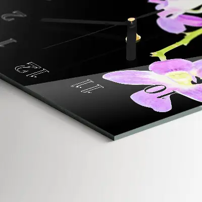 Wanduhr design ausgefallen vertikal Blumen