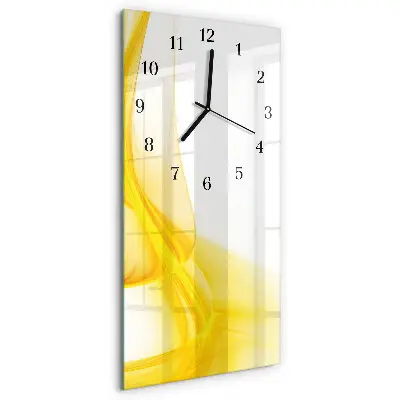 Vertikale glas wanduhr Abstraktion
