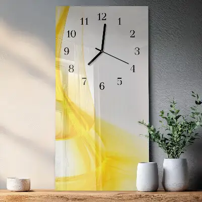 Vertikale glas wanduhr Abstraktion