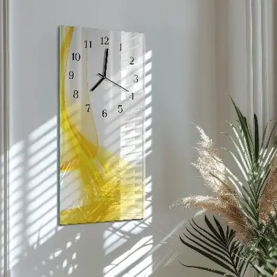 Vertikale glas wanduhr Abstraktion
