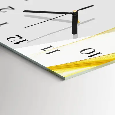 Vertikale glas wanduhr Abstraktion