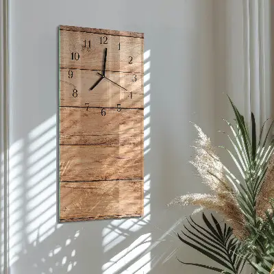 Wanduhr mit motiv vertikal Holzpaneele