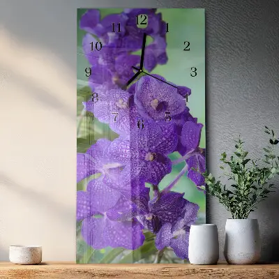 Vertikale Uhr Blumen