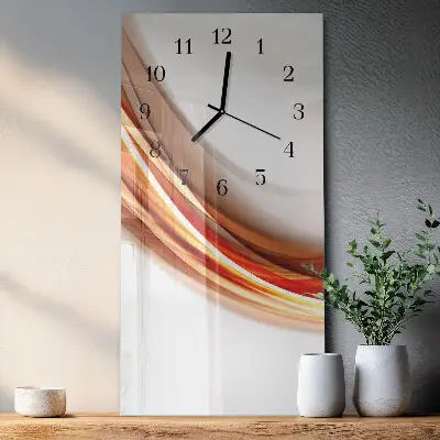 Wanduhr design ausgefallen vertikal Abstrakte Linien