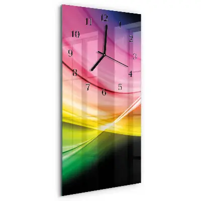 Moderne wanduhr vertikal Abstrakte Linien