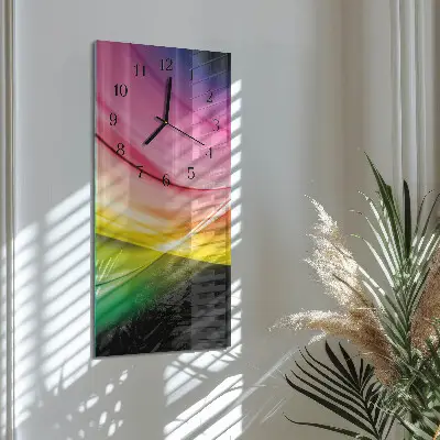Moderne wanduhr vertikal Abstrakte Linien