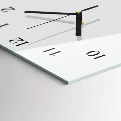 Vertikale glas wanduhr Blühender Baum