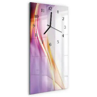 Vertikale glas wanduhr Abstraktion