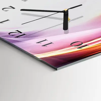 Vertikale glas wanduhr Abstraktion