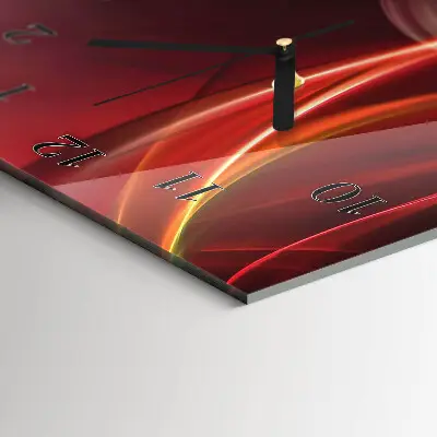 Moderne wanduhr vertikal Abstrakte Linien