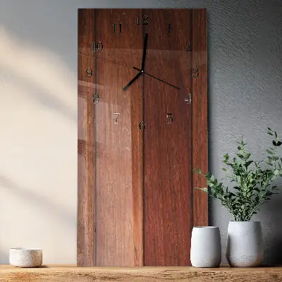 Wanduhr mit motiv vertikal Holz