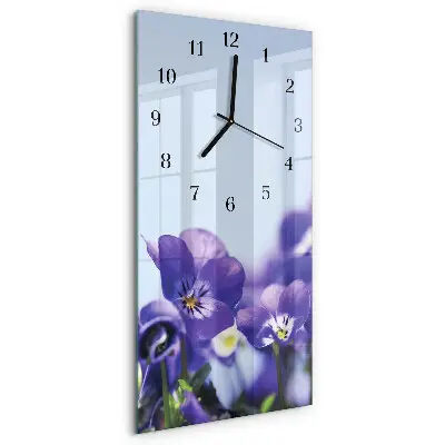 Vertikale Uhr Blumen