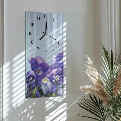 Vertikale Uhr Blumen