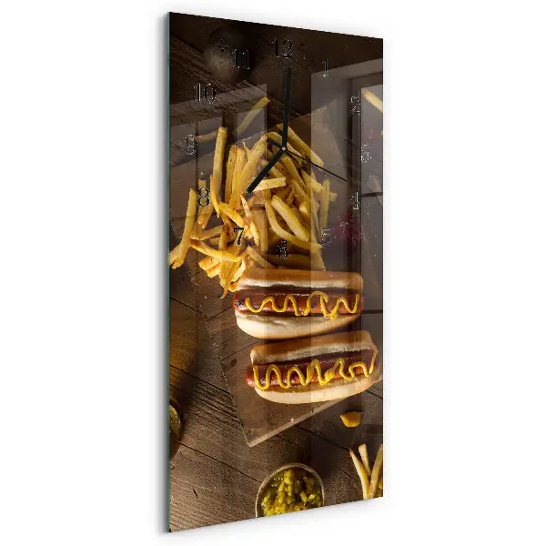 Wanduhr mit motiv vertikal Fastfood