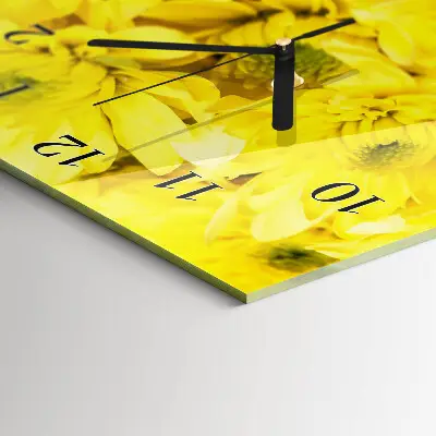 Wanduhr design ausgefallen vertikal Blumen