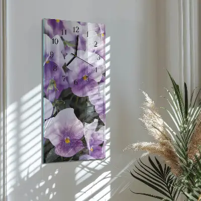Vertikale Uhr Blumen