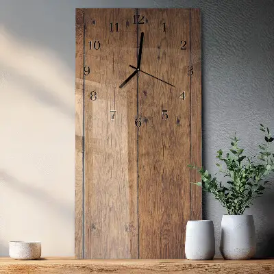 Wanduhr mit motiv vertikal Holz