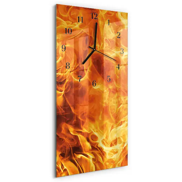 Wanduhr mit motiv vertikal Feuer