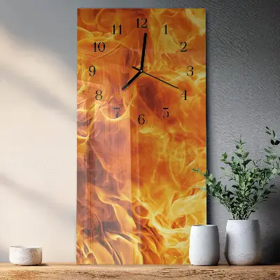Wanduhr mit motiv vertikal Feuer