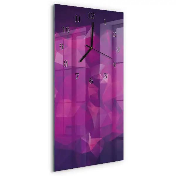 Vertikale glas wanduhr Muster