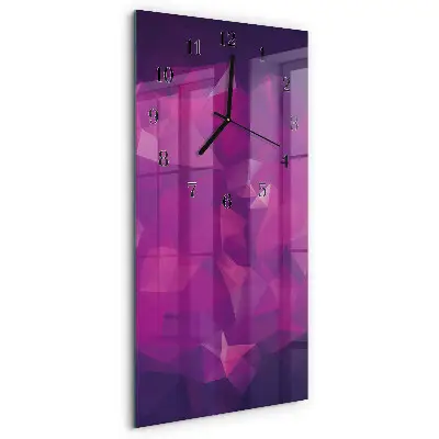Vertikale glas wanduhr Muster