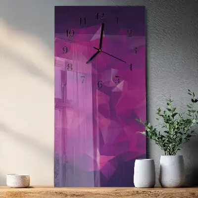 Vertikale glas wanduhr Muster