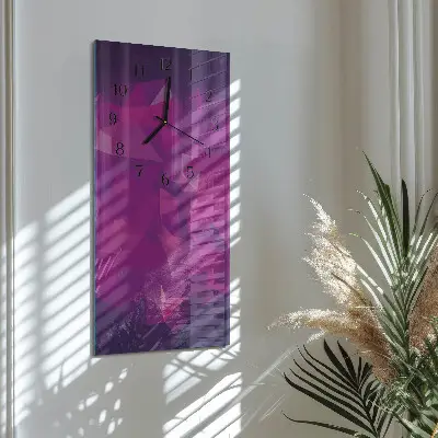 Vertikale glas wanduhr Muster