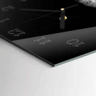 Wanduhr design ausgefallen vertikal Löwenzahn