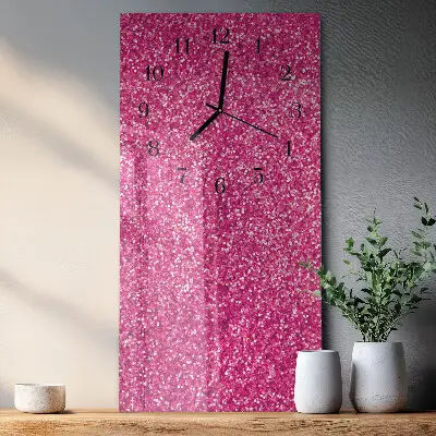 Vertikale glas wanduhr Aussehen