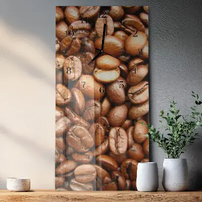 Vertikale Uhr Kaffeebohnen
