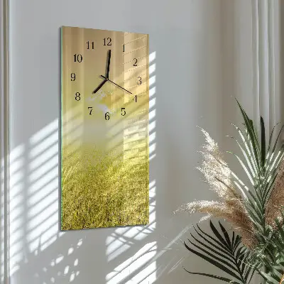 Wanduhr mit motiv vertikal Maisfeld