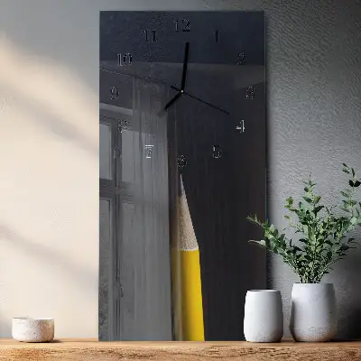 Moderne wanduhr vertikal Bleistift