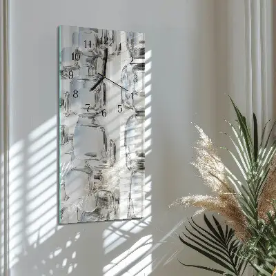Wanduhr mit motiv vertikal 3D-Würfel