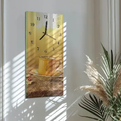 Moderne wanduhr vertikal Becher