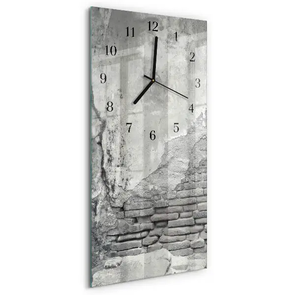 Vertikale glas wanduhr Wand