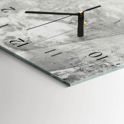 Vertikale glas wanduhr Wand