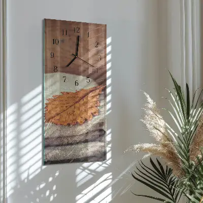 Wanduhr mit motiv vertikal Blatt