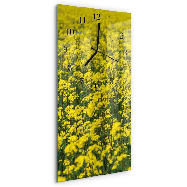 Vertikale Uhr Blumenfeld