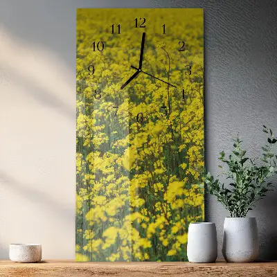 Vertikale Uhr Blumenfeld