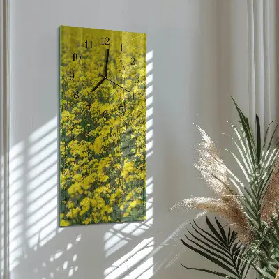 Vertikale Uhr Blumenfeld