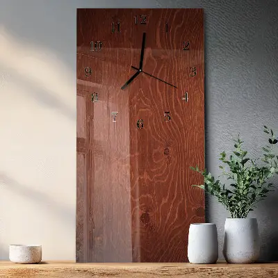 Wanduhr mit motiv vertikal Holzpaneele