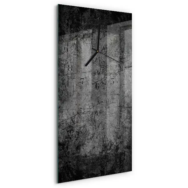 Vertikale glas wanduhr Muster