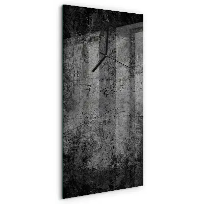 Vertikale glas wanduhr Muster