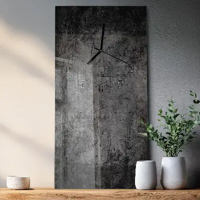 Vertikale glas wanduhr Muster